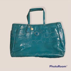 Coach Patent Leather Diaper Bag